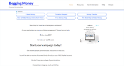 Desktop Screenshot of beggingmoney.com